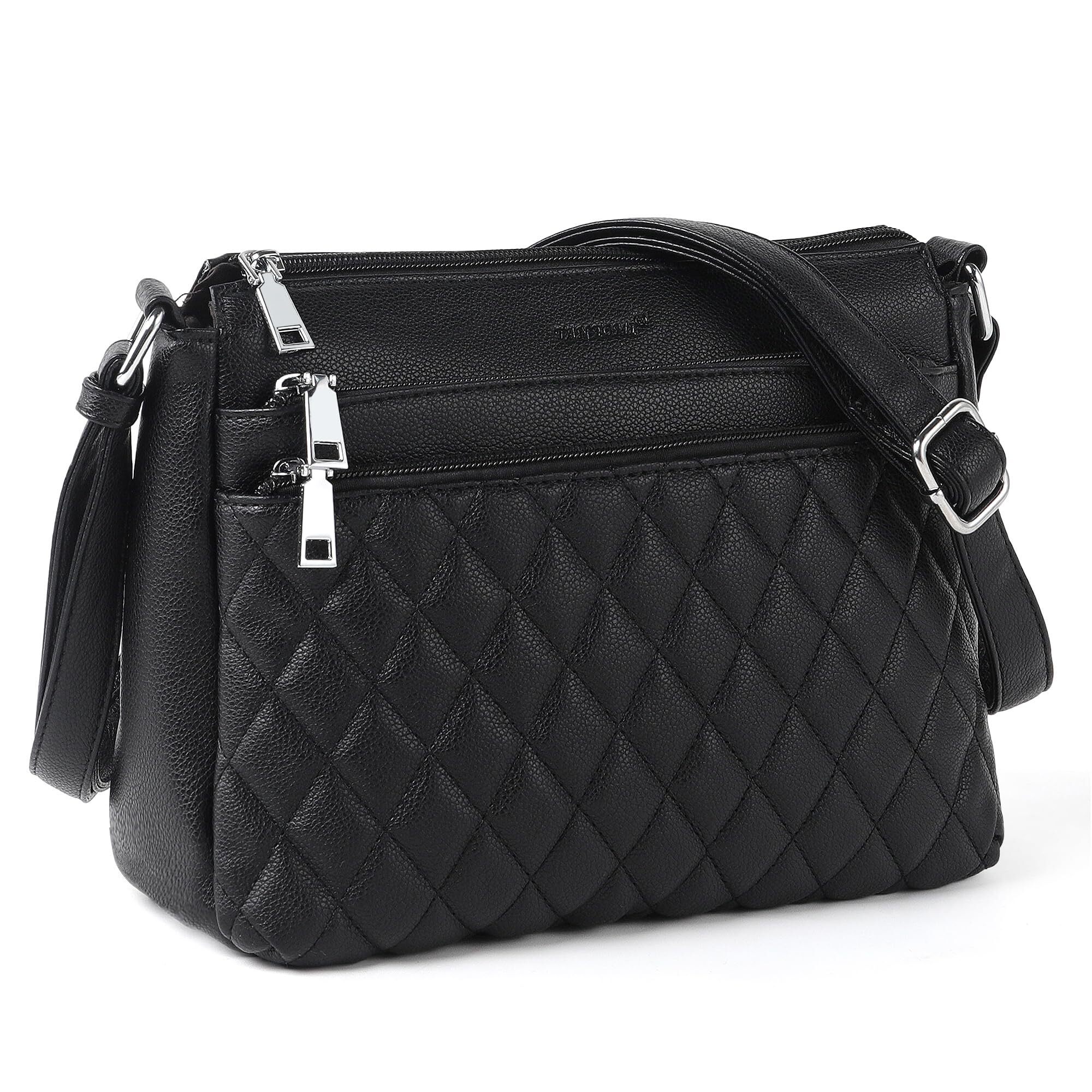 1504 Purses Black Crossbody Bags Medium Crossbody Purses Shoulder Bags
